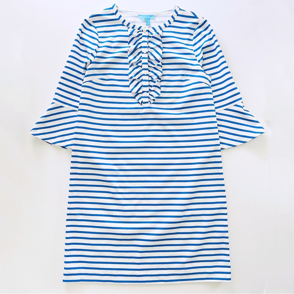 Draper James Sailor Stripe Ruffle Shift Dress - Picture 10 of 11